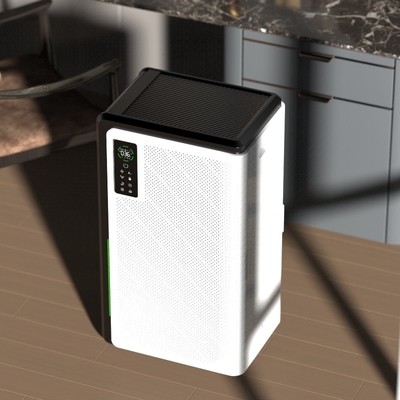 Freestanding Large Room Air Purifier With Silver Ion Sterilization And Humidification