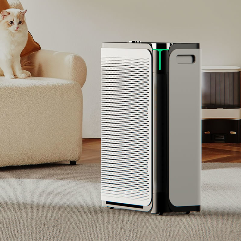 Intelligent Automatic HEPA UV Air Purifier For Pet Family  520m3/h